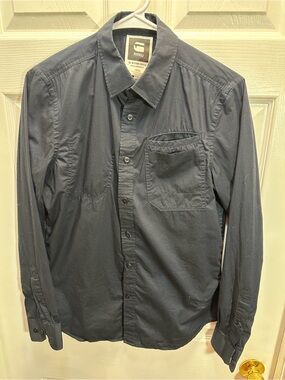 G-Star Raw Men's Black Button-Down Shirt